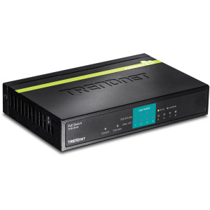 TRENDnet TPE-S44 8-Port Ethernet Switch, 4 fast ethernet PoE ports, 4 fast ethernet ports, 1.6Gbps switching capacity